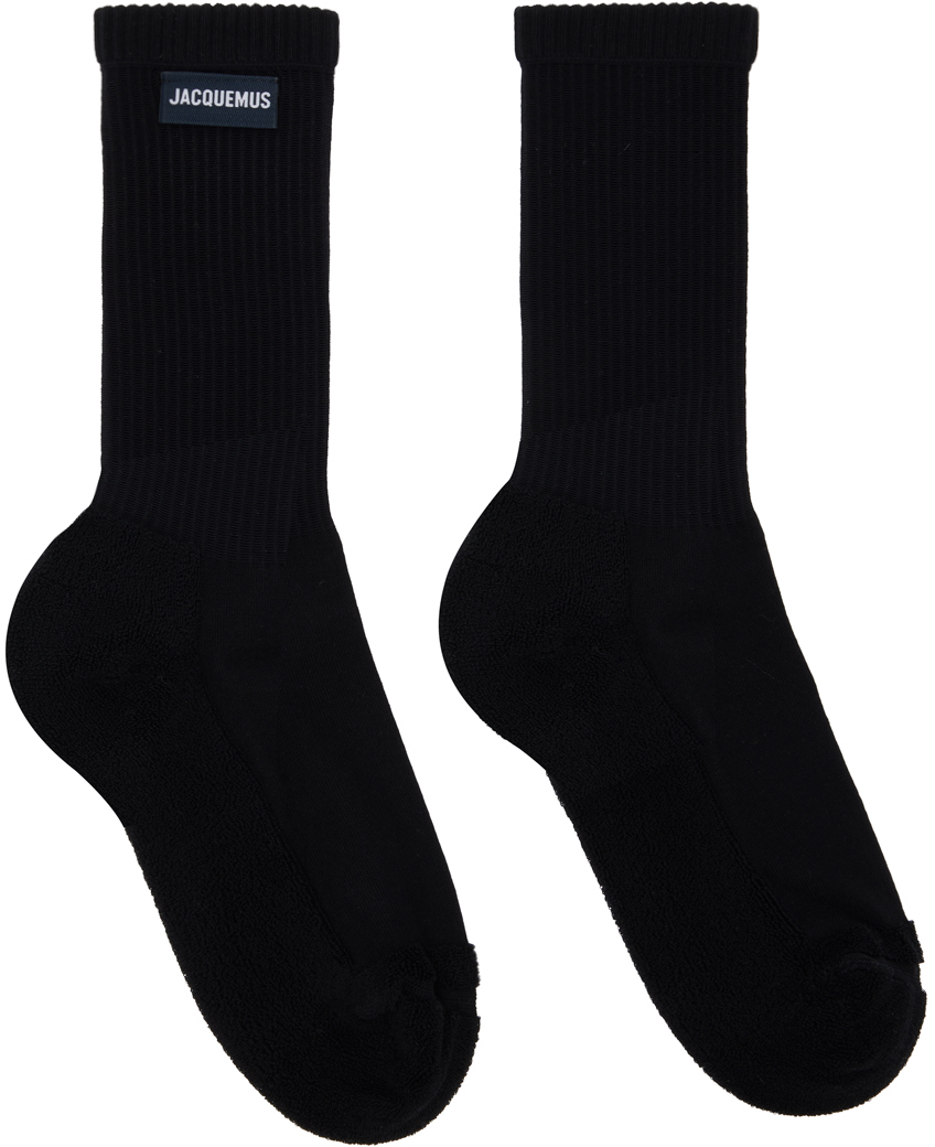 Black Les Chaussettes À LEnvers Socks SSENSE Men Clothing Underwear Socks 