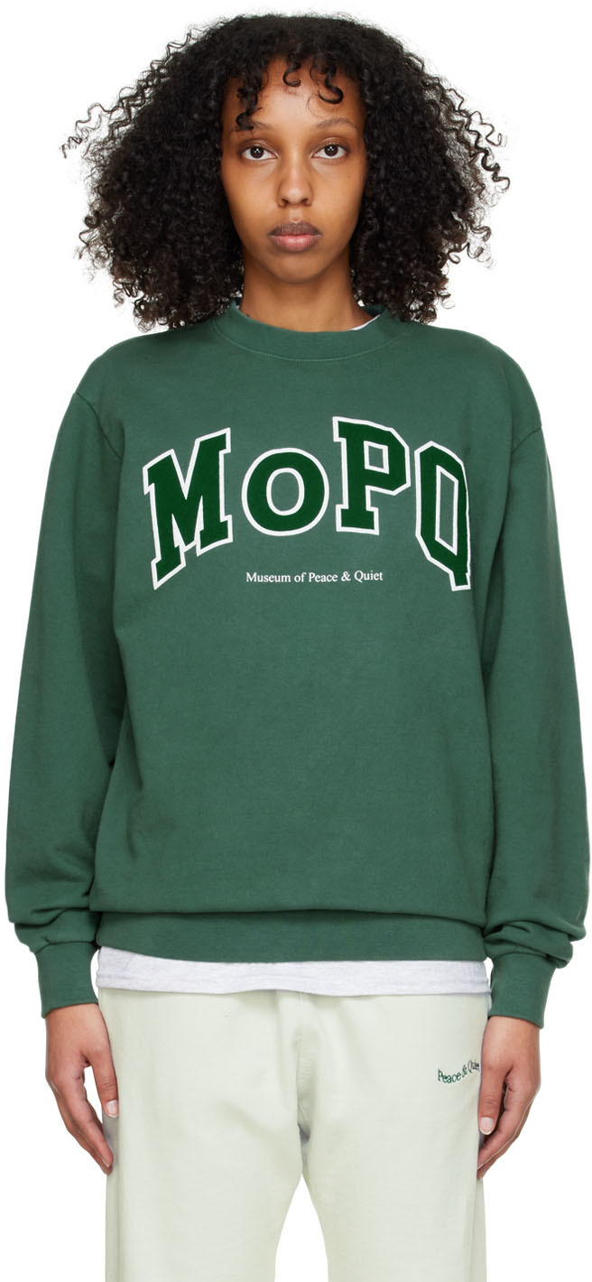 Green Cotton Sweatshirt By Museum Of Peace And Quiet On Sale