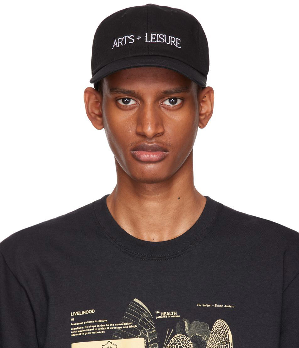 Museum of Peace & Quiet: Black Logo Cap | SSENSE