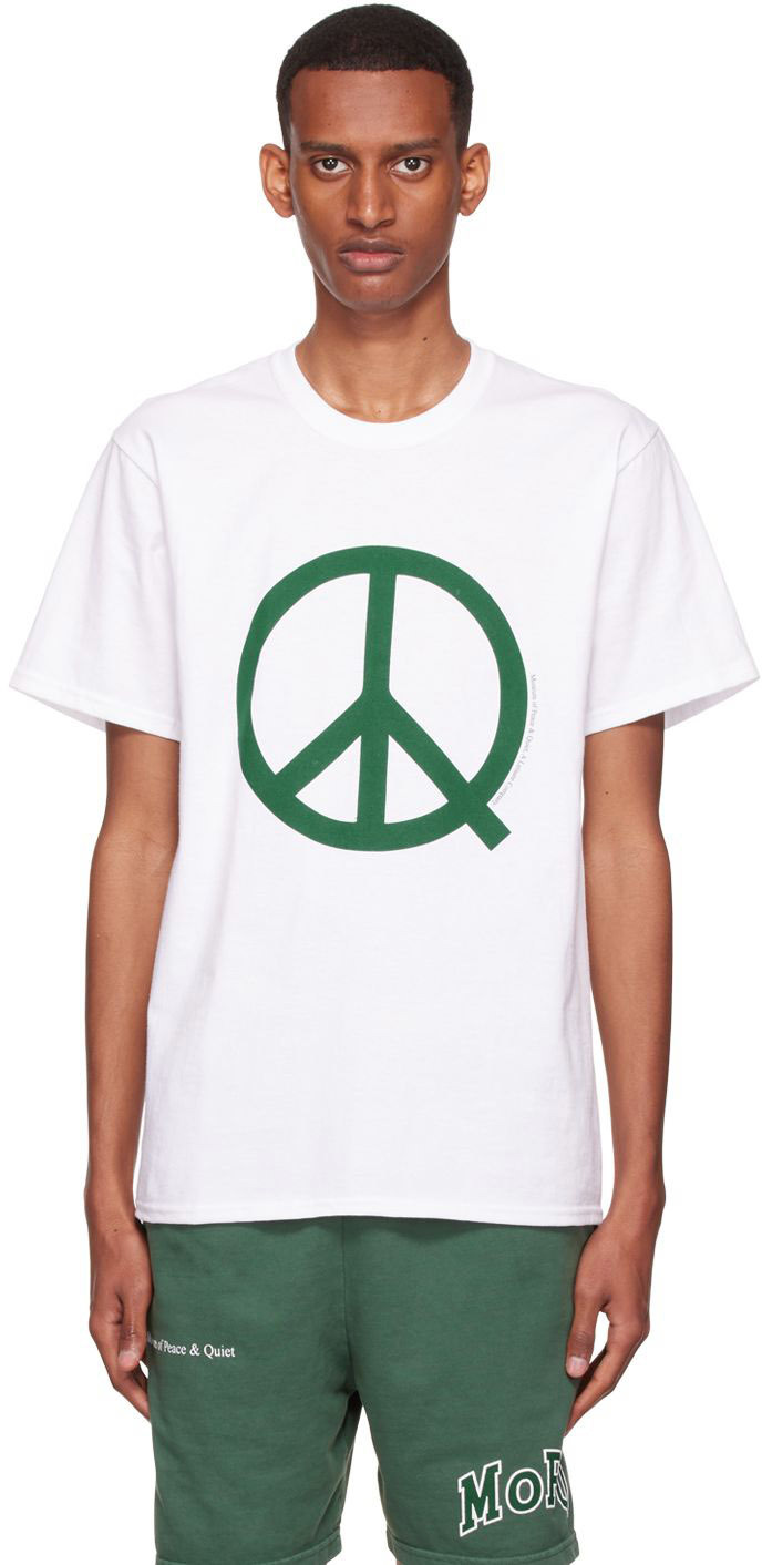 White Cotton T Shirt By Museum Of Peace And Quiet On Sale