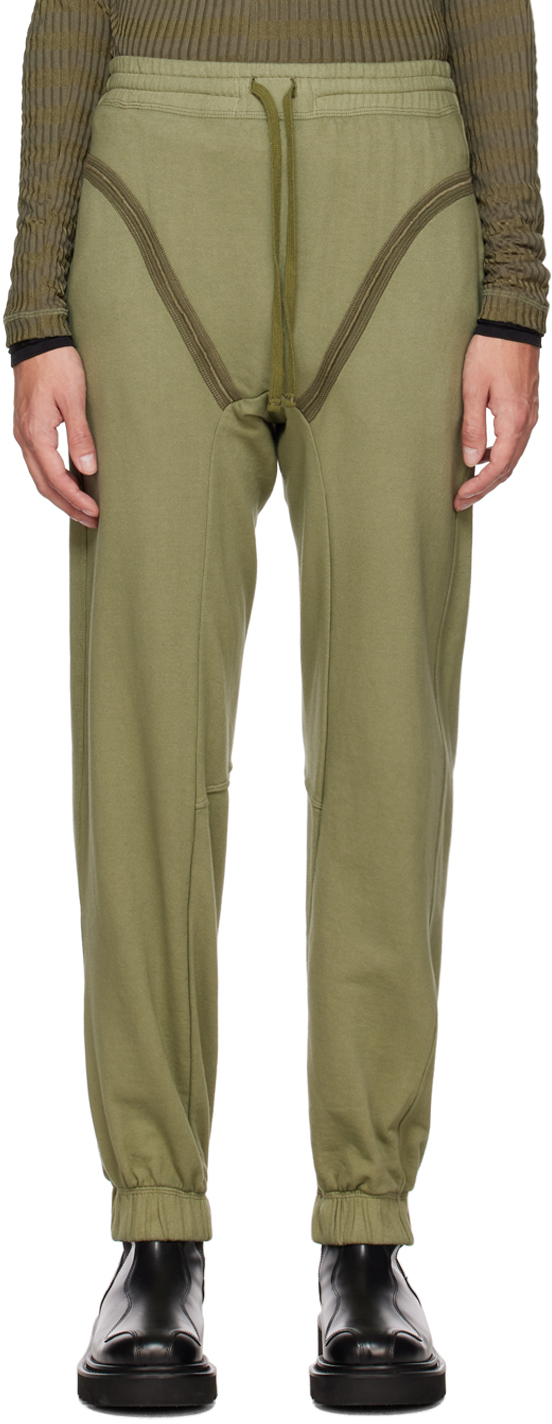 SSENSE Exclusive Khaki V-Line Lounge Pants