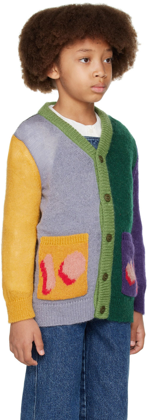 WOLF & RITA KIDS MULTICOLOR MEL LOVE CARDIGAN