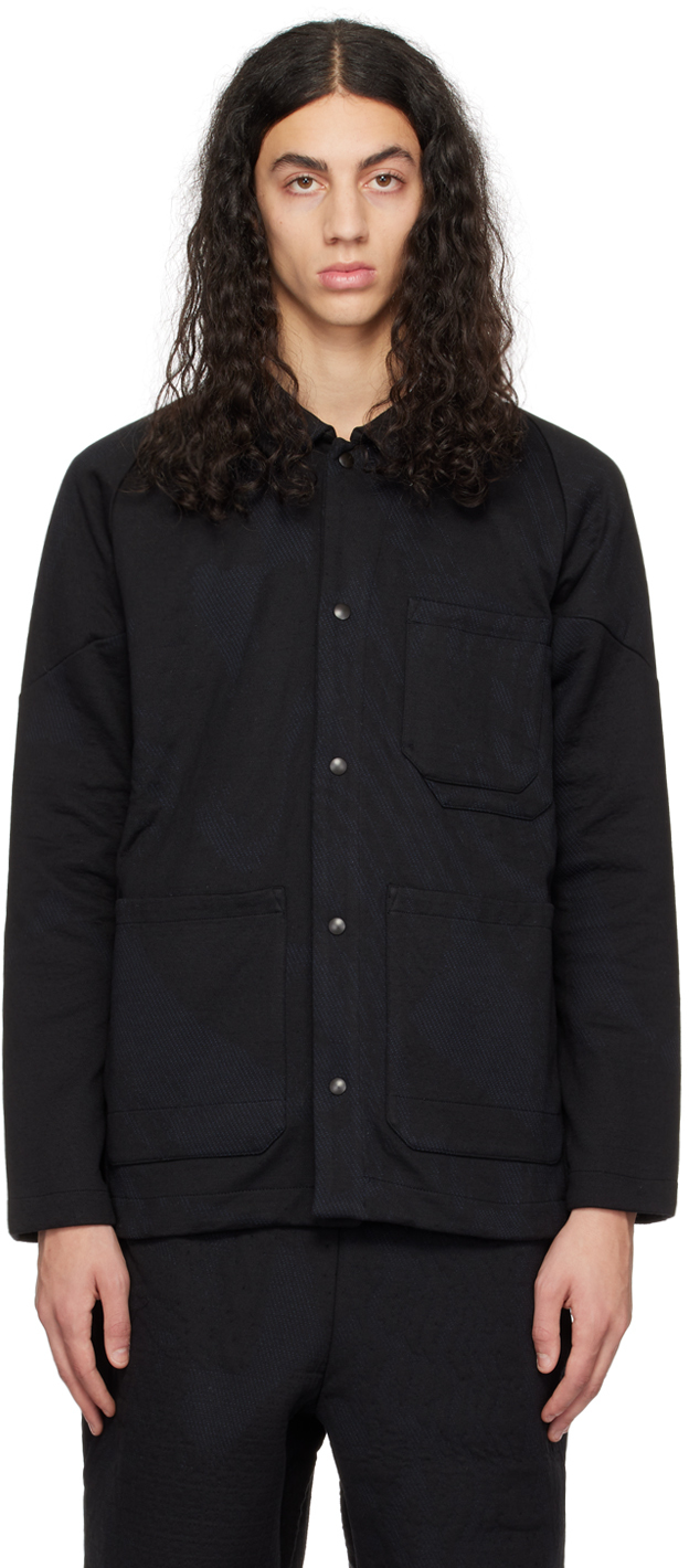 BYBORRE: Black & Blue Studio Jacket | SSENSE