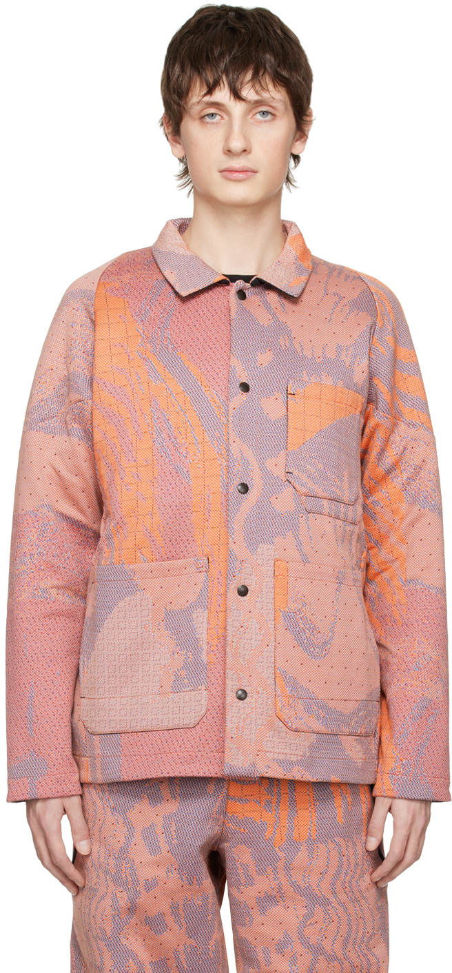 Byborre Cotton-blend Knit Overshirt In Artist Multi-colour