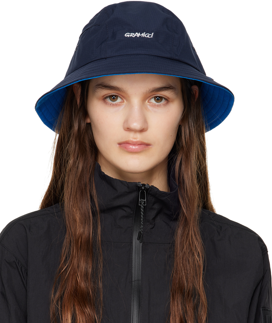 Gramicci Navy Embroidered Bucket Hat