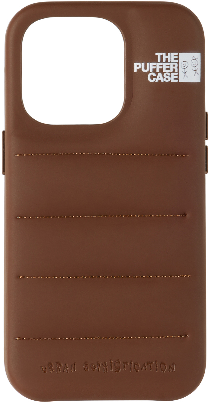 Brown 'The Puffer' iPhone 14 Pro Case