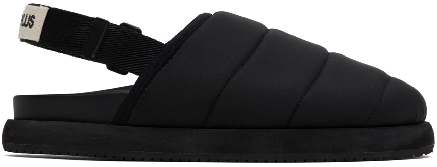 Good News Black Quilted Namer Slippers