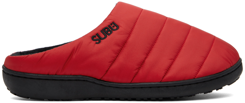 Subu Red Quilted Slippers