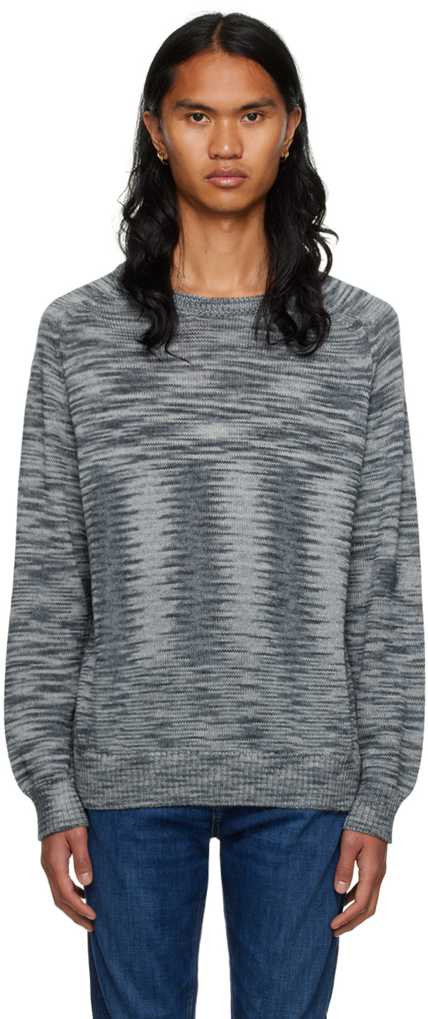 Gray Space Dye Crewneck