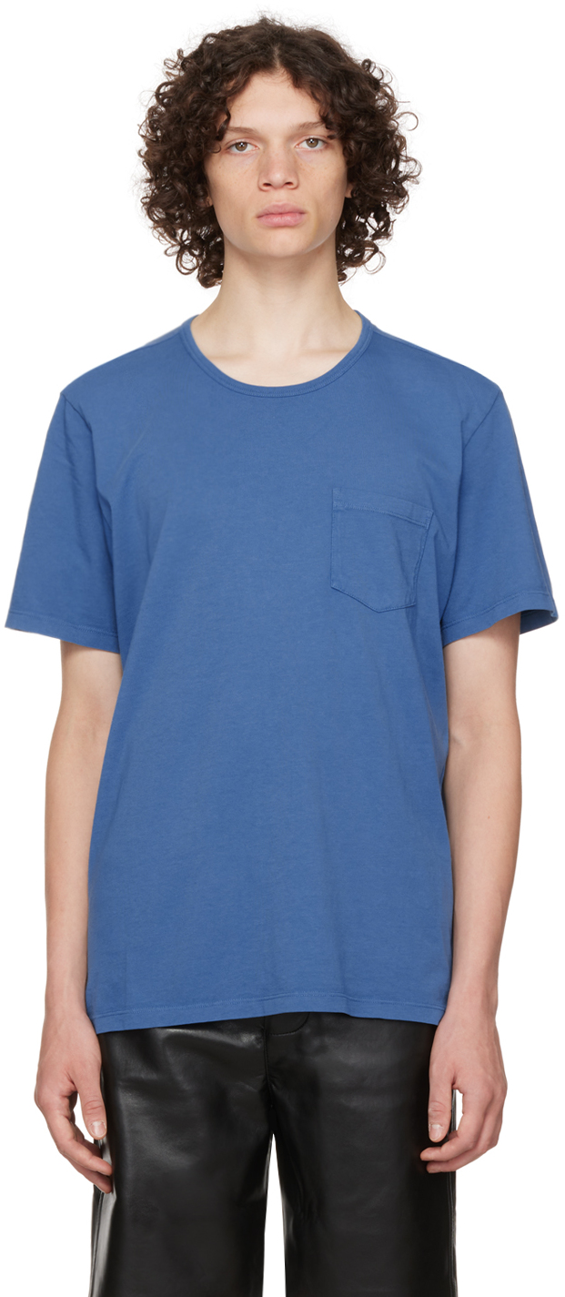 Blue Sideways Seagull Long Sleeve T-Shirt Ssense Uomo Abbigliamento Top e t-shirt Top 