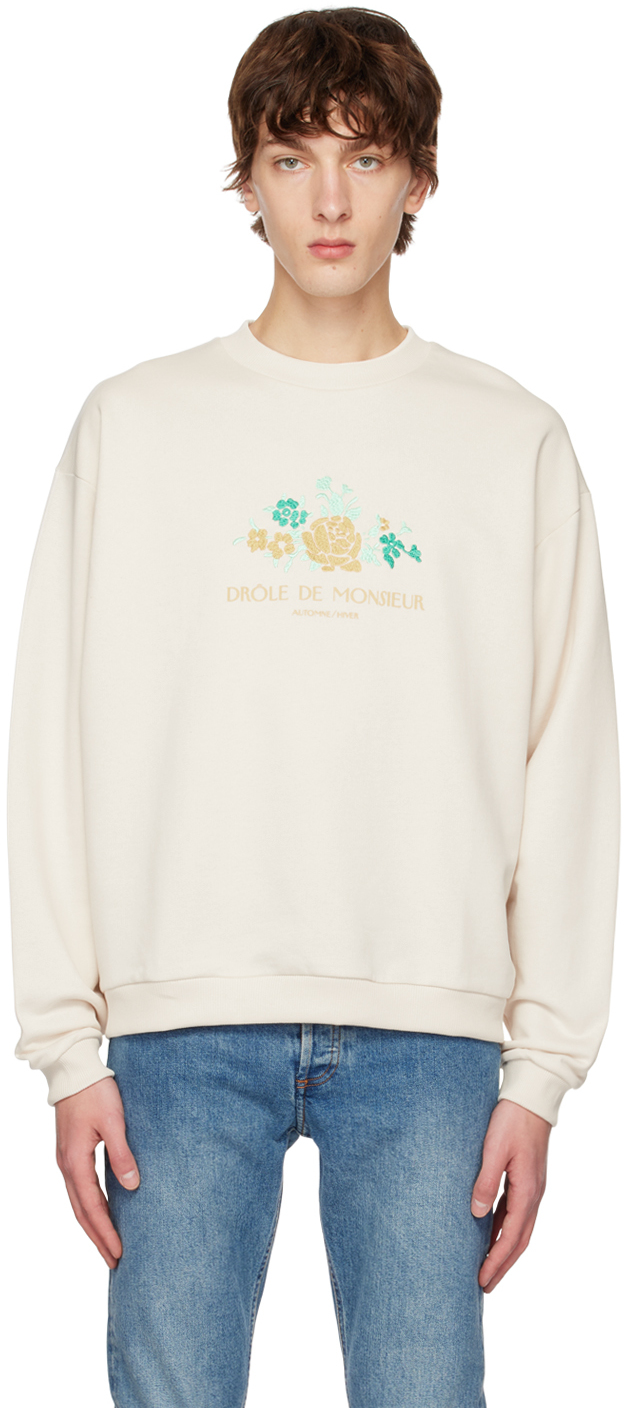 Drôle De Monsieur: Off-White Fleur Sweatshirt | SSENSE