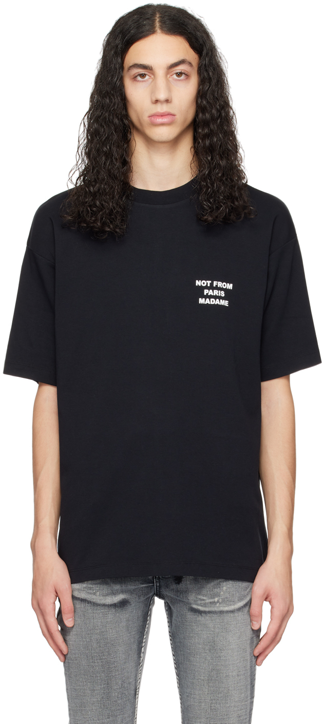 Drôle De Monsieur Drole De Monsieur Le Slogan Classique T-shirt In Black