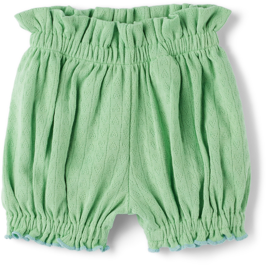 Baby Green Hearts Bubble Shorts