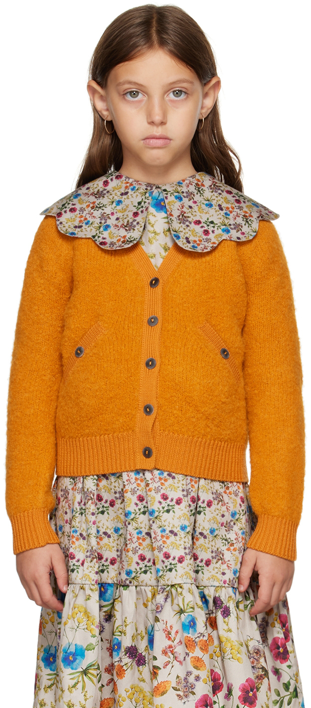 Kids Orange Everyday Cardigan