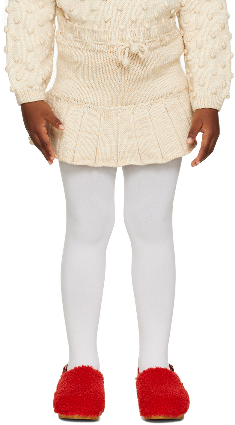 Misha And Puff Kids Off-white Skating Pond Skirt In String 298