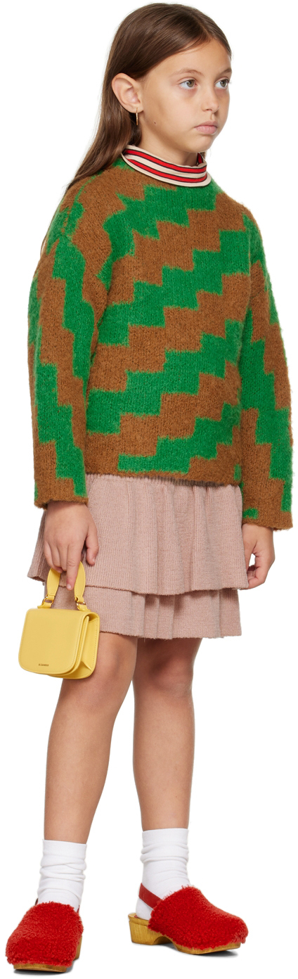 Misha And Puff Kids Pink Block Party Skirt In Rosette 657