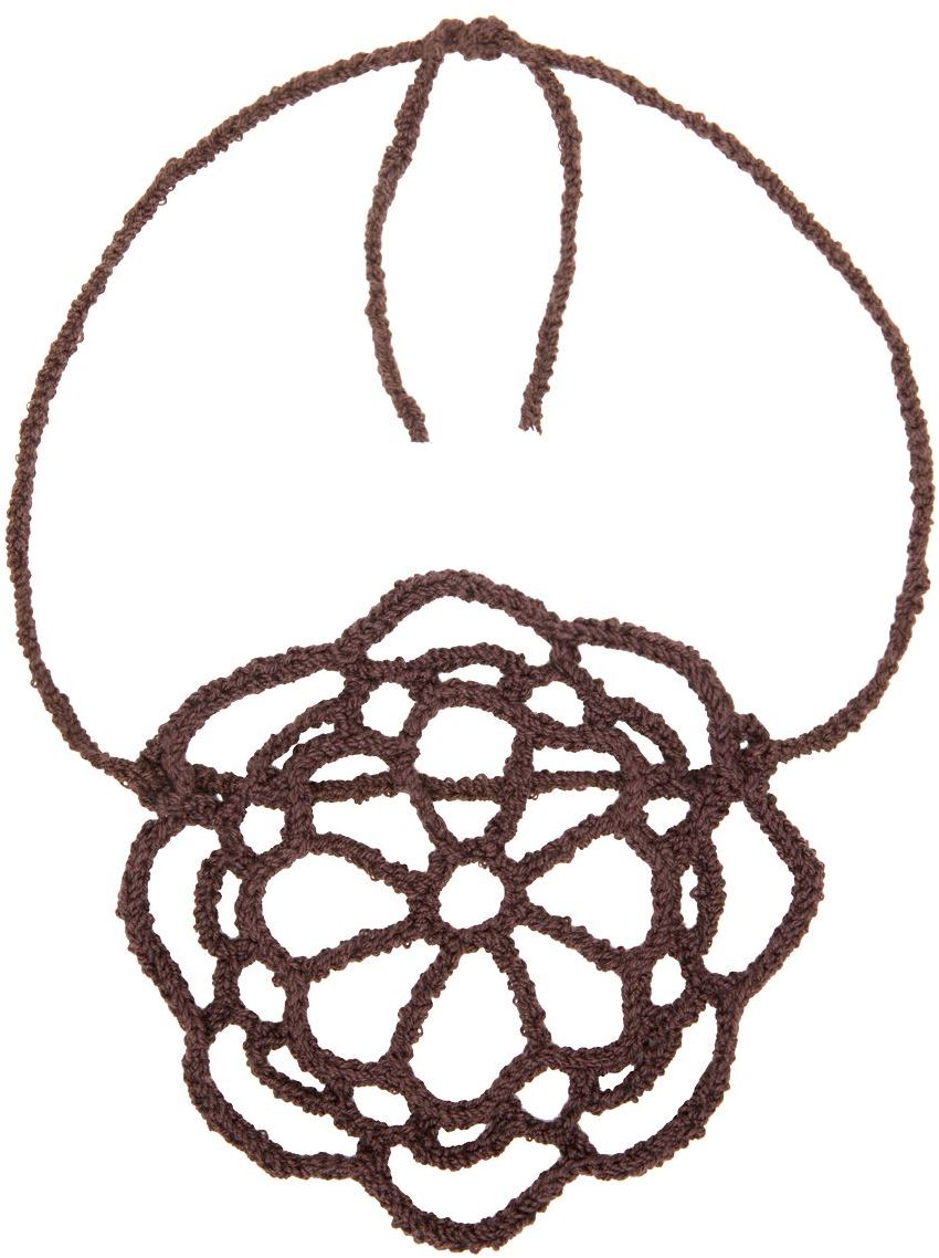 nastyamasha SSENSE Exclusive Brown Crochet Choker