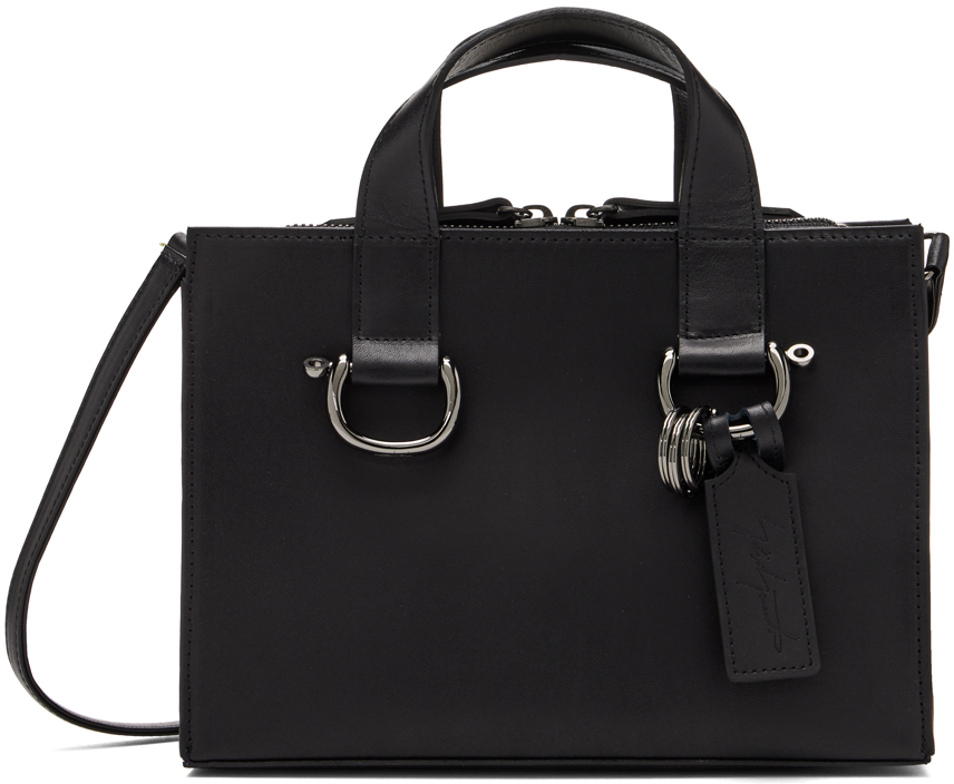 Yohji Yamamoto Black Mini Zipper Shoulder Bag