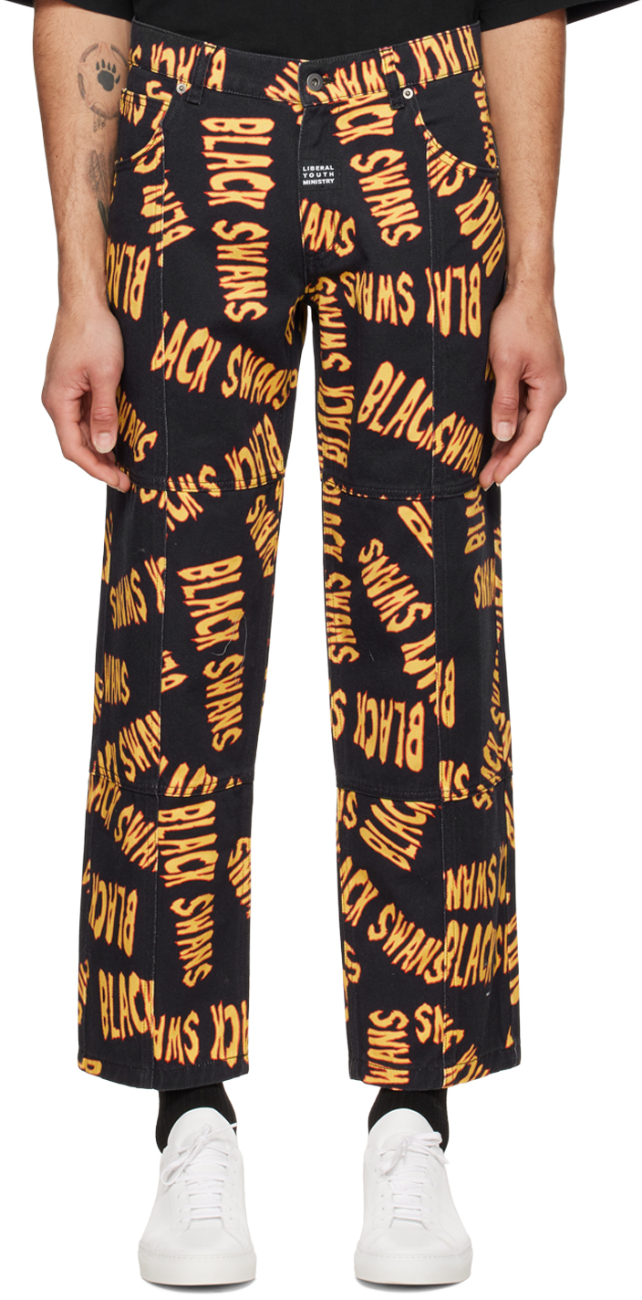 Liberal Youth Ministry Black 'Black Swans' Jeans