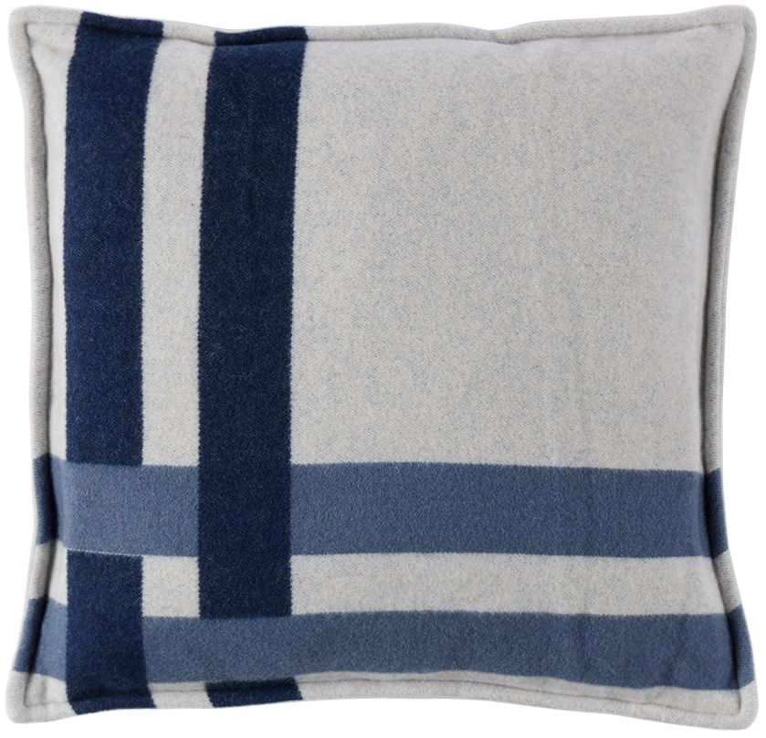 Blue & Gray Rete Cushion by R+D.LAB SSENSE
