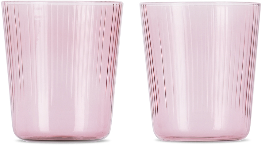 Luisa Beccaria Pink Shaded Stemmed Water Glasses, Set of 2 - Bergdorf  Goodman