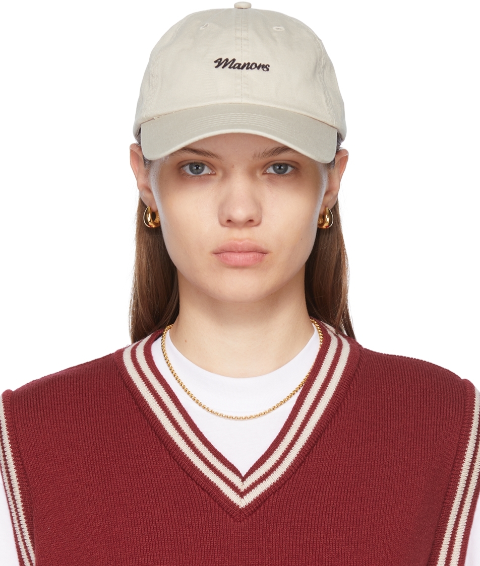 Beige Dad Cap by Manors Golf on Sale