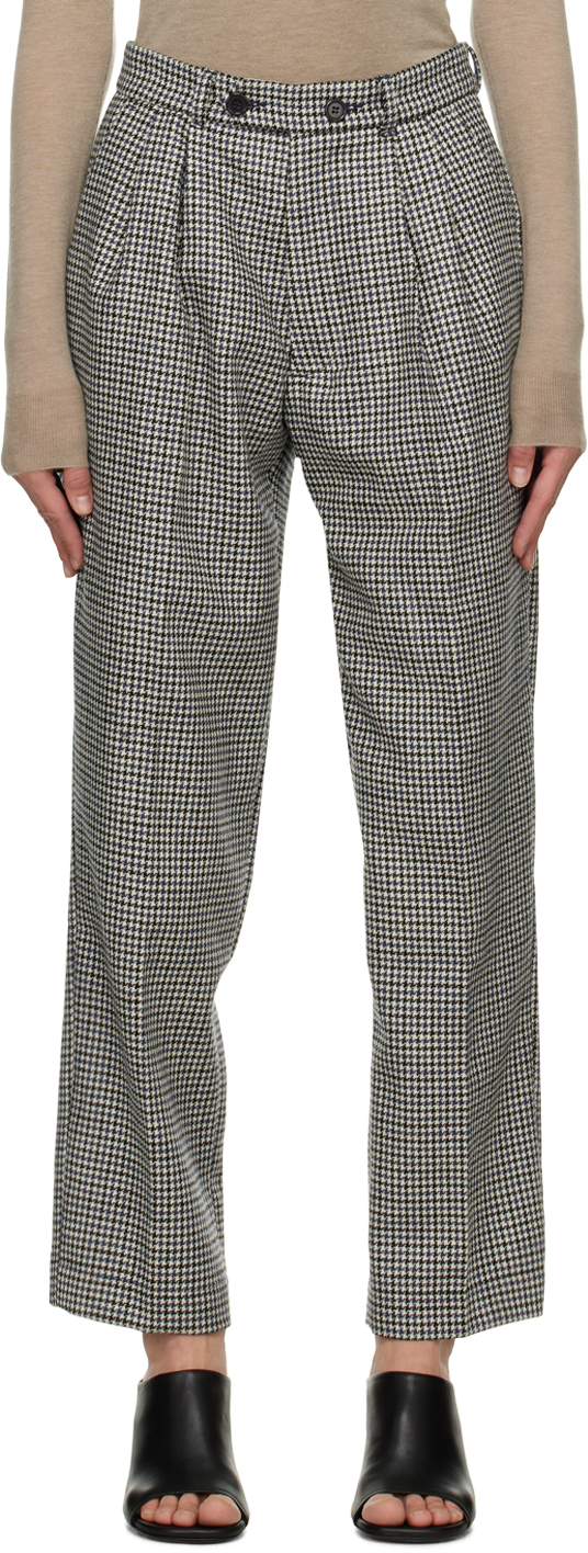 Manors Golf Black Houndstooth Trousers