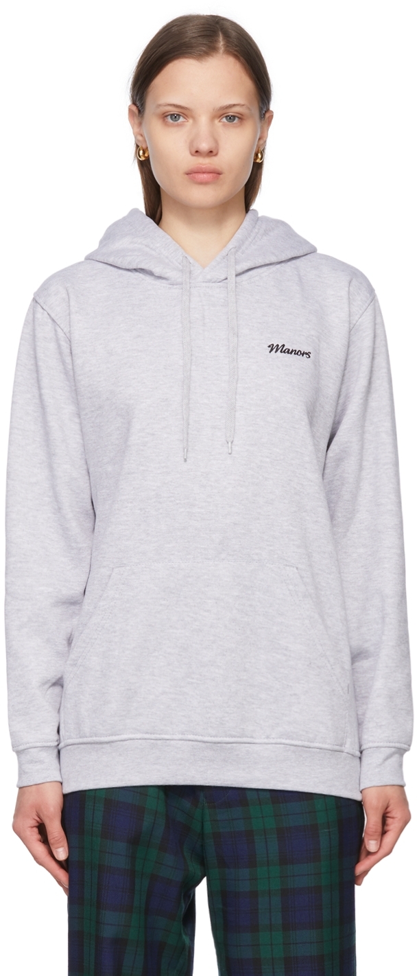 Manors Golf Gray Cotton & Polyester Hoodie