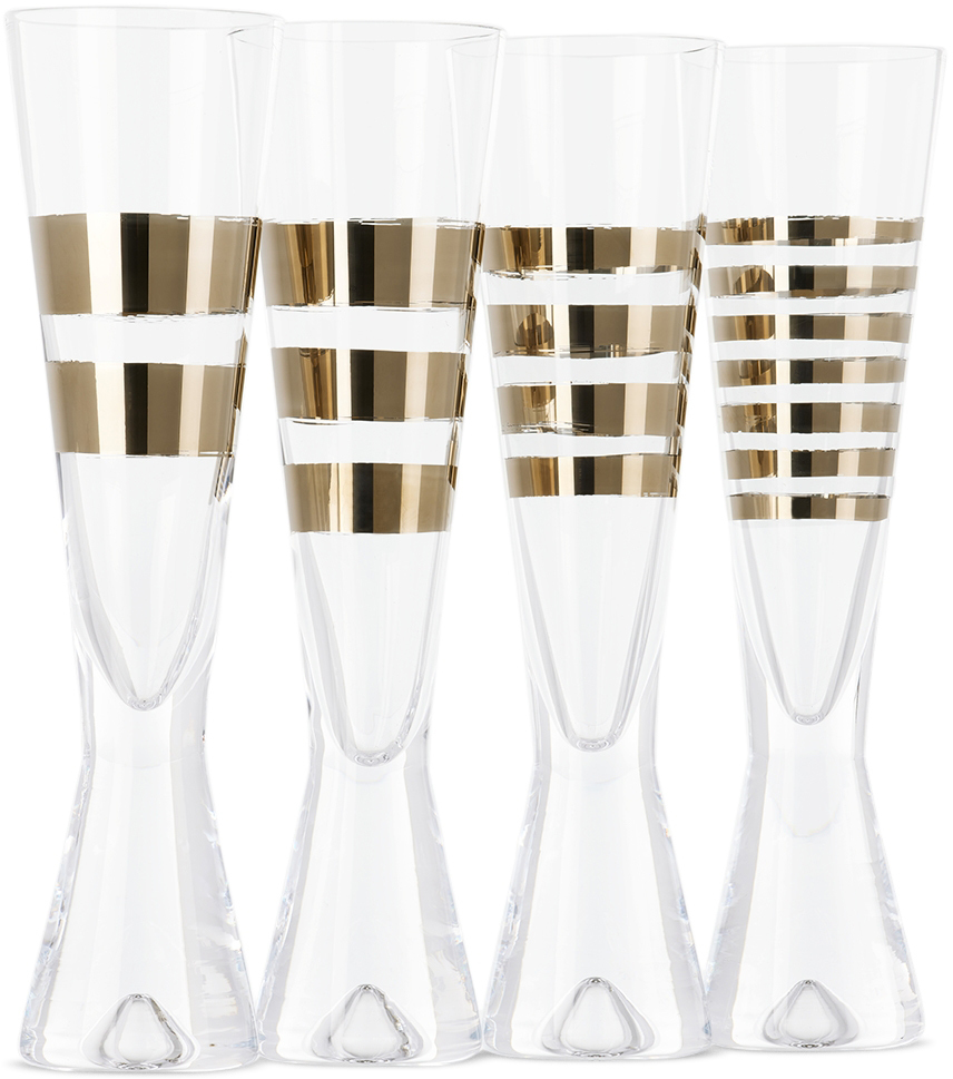 Tom Dixon Ssense Exclusive Twenty Tank Champagne Glass Gift Set In N/a