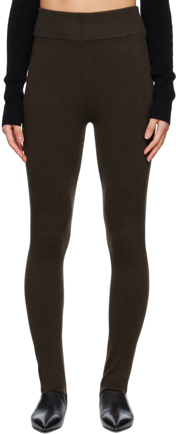 Ssense Donna Abbigliamento Pantaloni e jeans Pantaloni Leggings & Treggings Brown Nylon Logo Leggings 