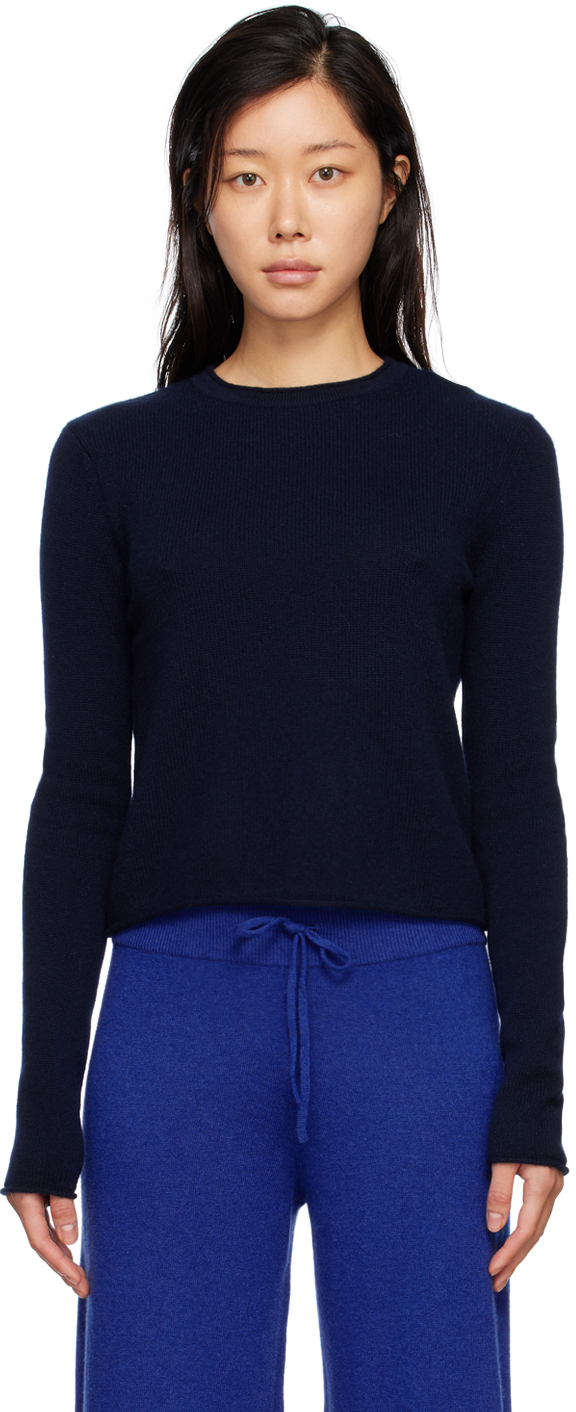 LISA YANG: Navy Doreen Sweater | SSENSE