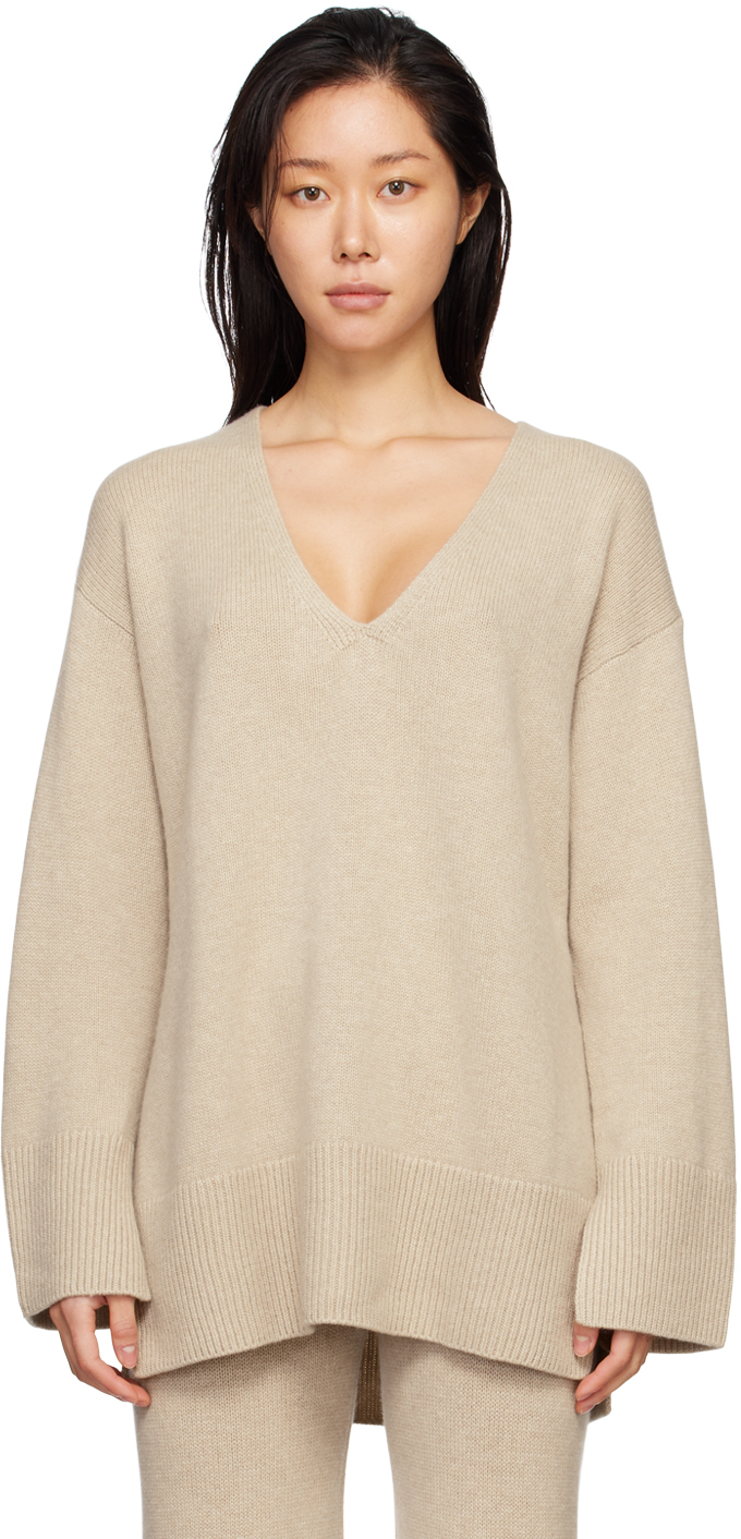 Lisa Yang: Beige Victoria Sweater | SSENSE UK