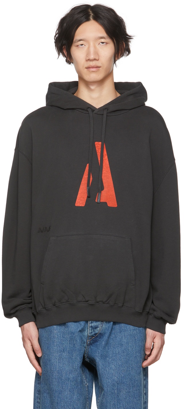 Applied Art Forms Gray Nm2-2 Hoodie In Charcoal