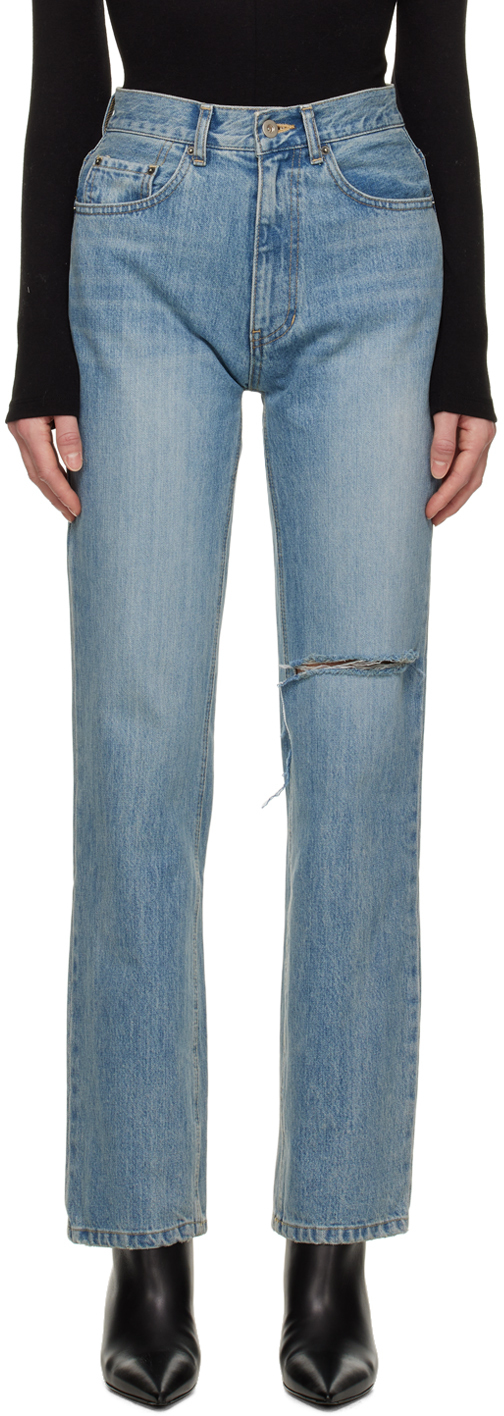 Blossom Blue Cone Destroyed Jeans