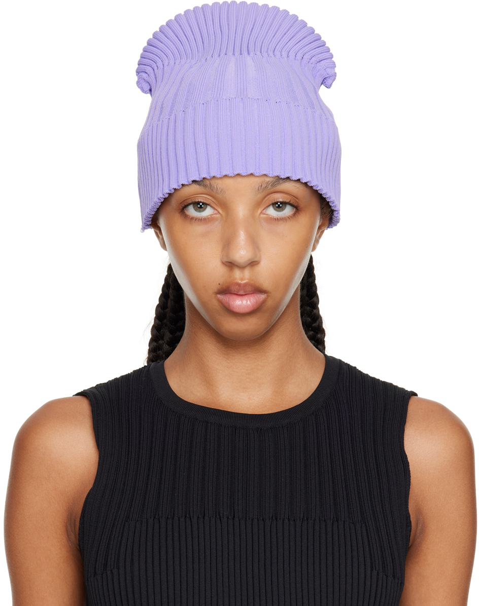 CFCL Purple Fluted Beanie