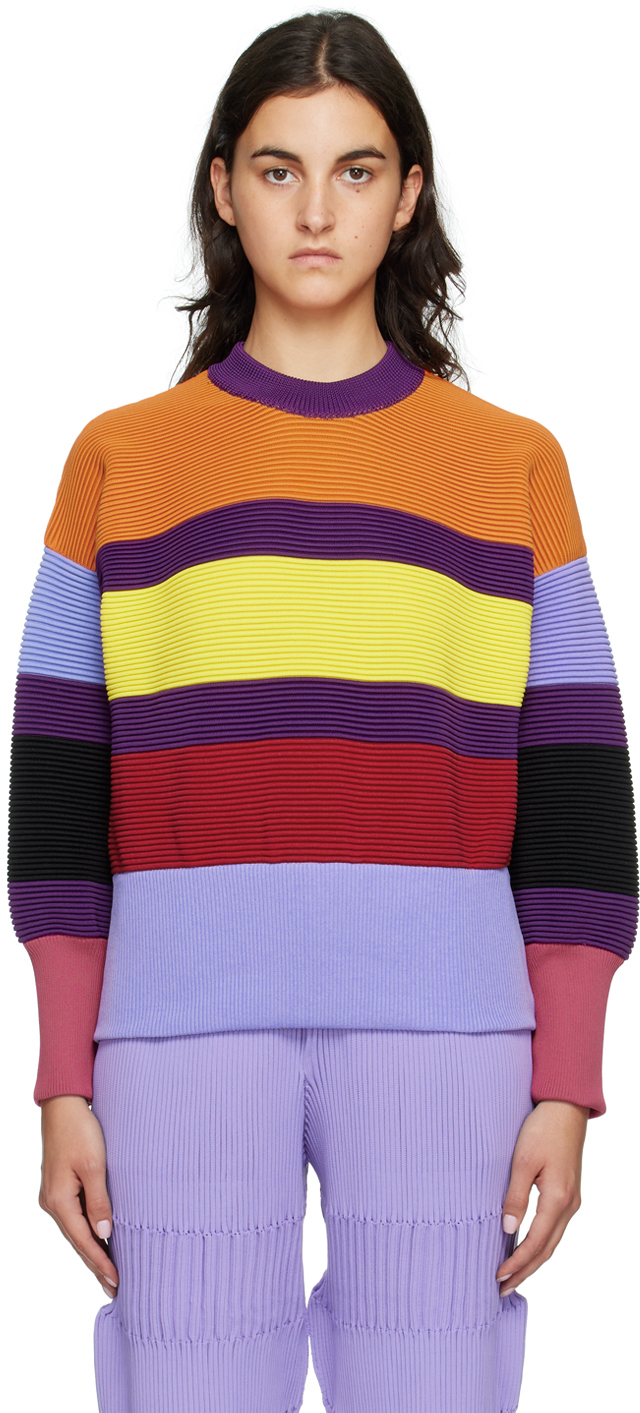 Cfcl Multicolor Stratum Sweater In Lavender Multi