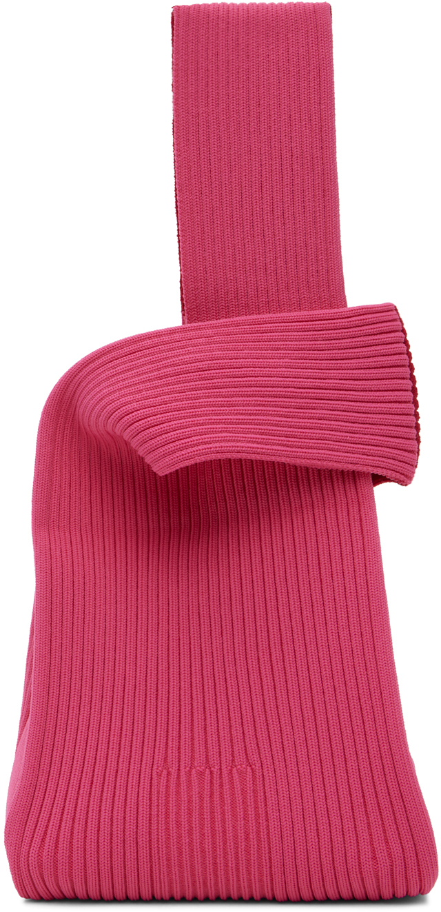 SSENSE Exclusive Pink Notched Rib Tote