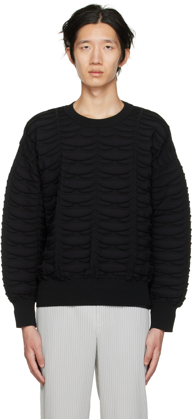 CFCL: Black Facade Sweatshirt | SSENSE