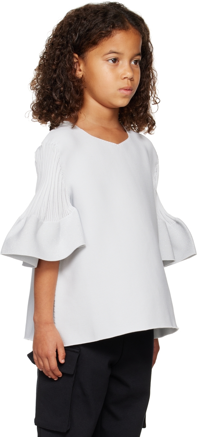 Shop Cfcl Kids Gray Pottery 1 Glitter Shirt In Light Gray Glitter