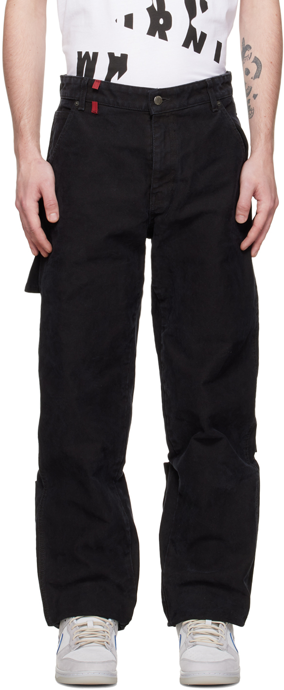 DARKPARK: Black Indron Jeans | SSENSE Canada