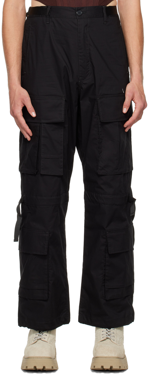 Black Infantry Cargo Shorts Ssense Uomo Abbigliamento Pantaloni e jeans Jeans Jeans a zampa & bootcut 