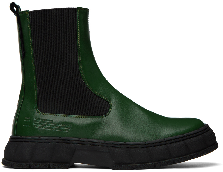 Viron Ssense Exclusive Green 1997 Boots In 590 Forest Apple