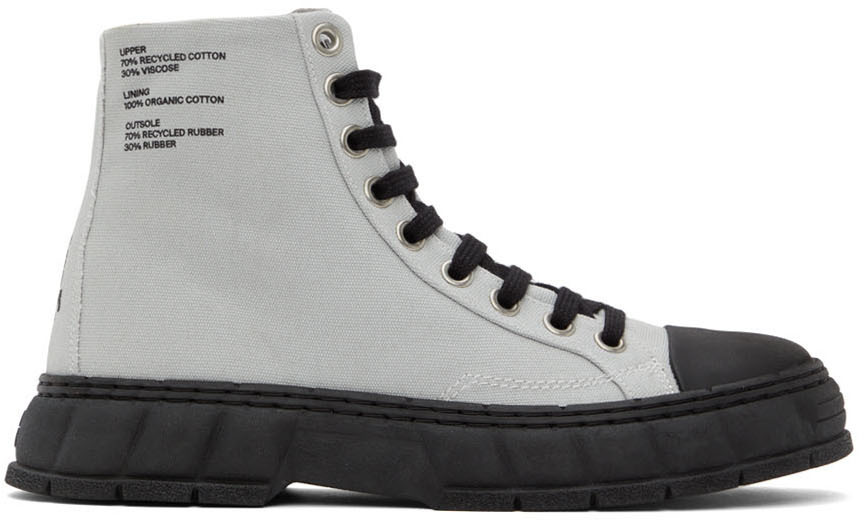 Viron Ssense Exclusive Gray 1982 Sneakers In Grey/black