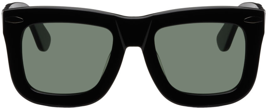 Black Vinyl Sunglasses Ssense Uomo Accessori Occhiali da sole 