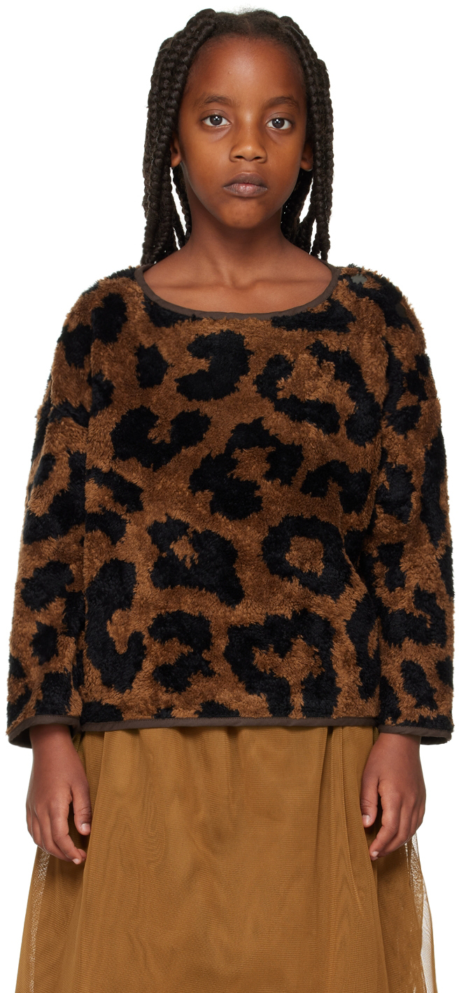 Daily Brat Kids Brown Leopard Sweatshirt