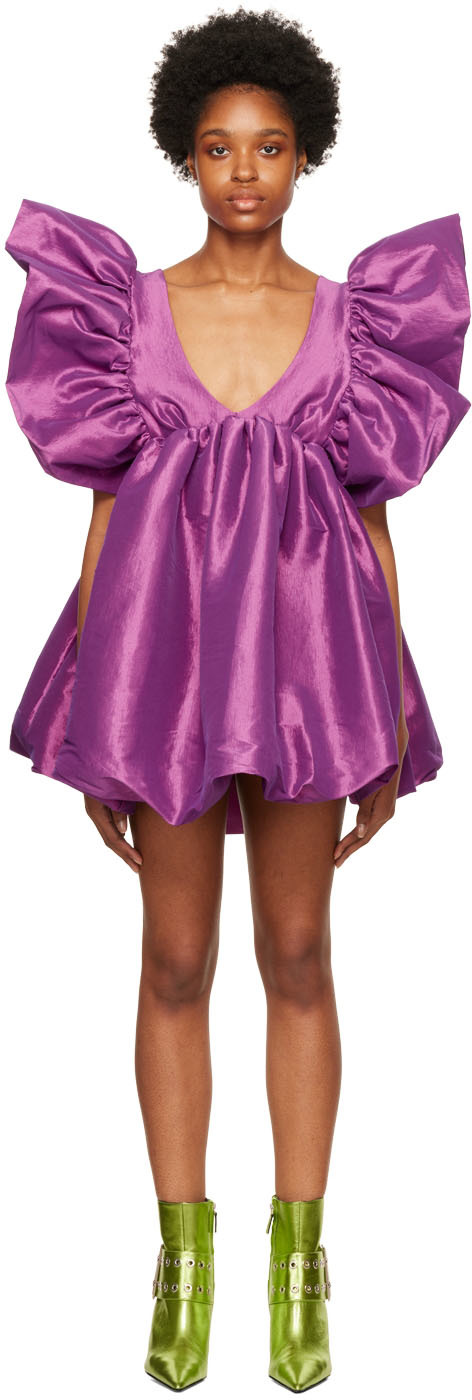 Kika Vargas Purple Adri Minidress