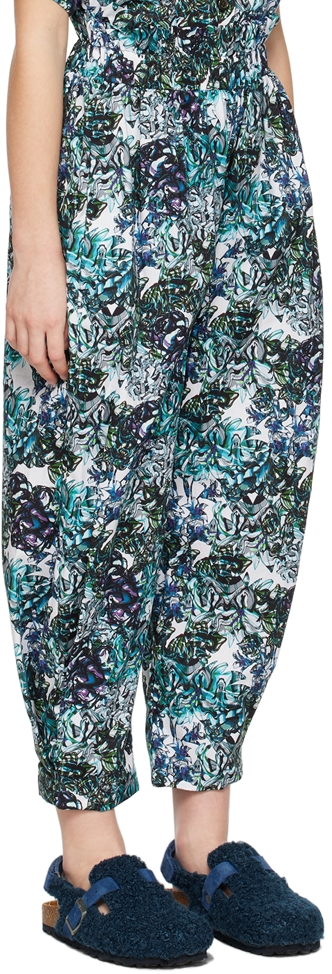 Shop Kika Vargas Ssense Exclusive Kids Blue Elle Trousers In Blue Big Marble