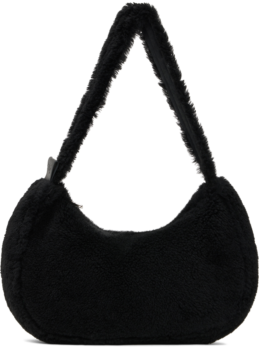 Black Fur Shoulder Bag