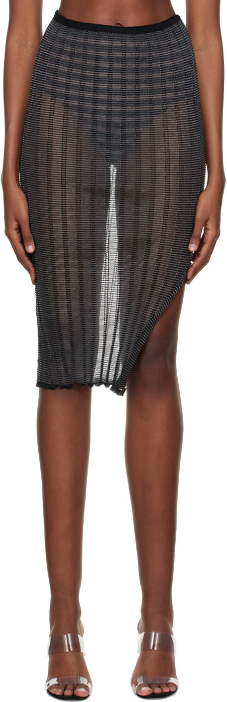 A. ROEGE HOVE Black Anais Midi Skirt