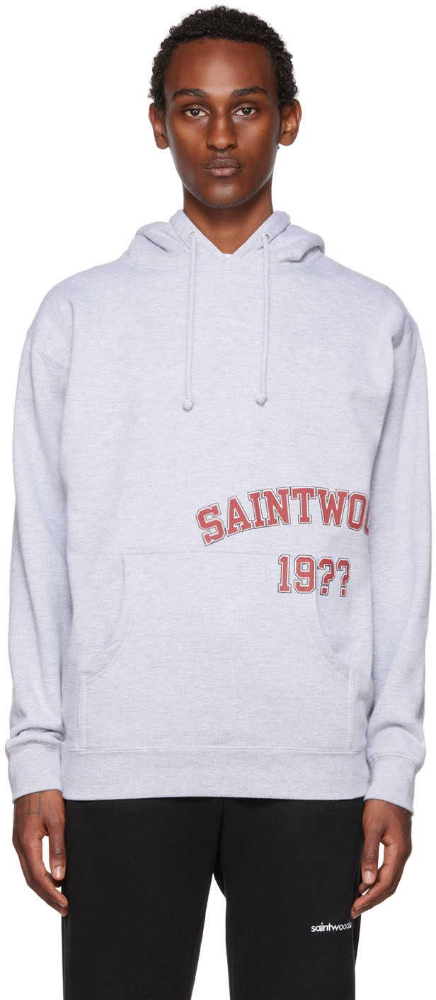 Saintwoods: Gray SW 19?? Hoodie | SSENSE